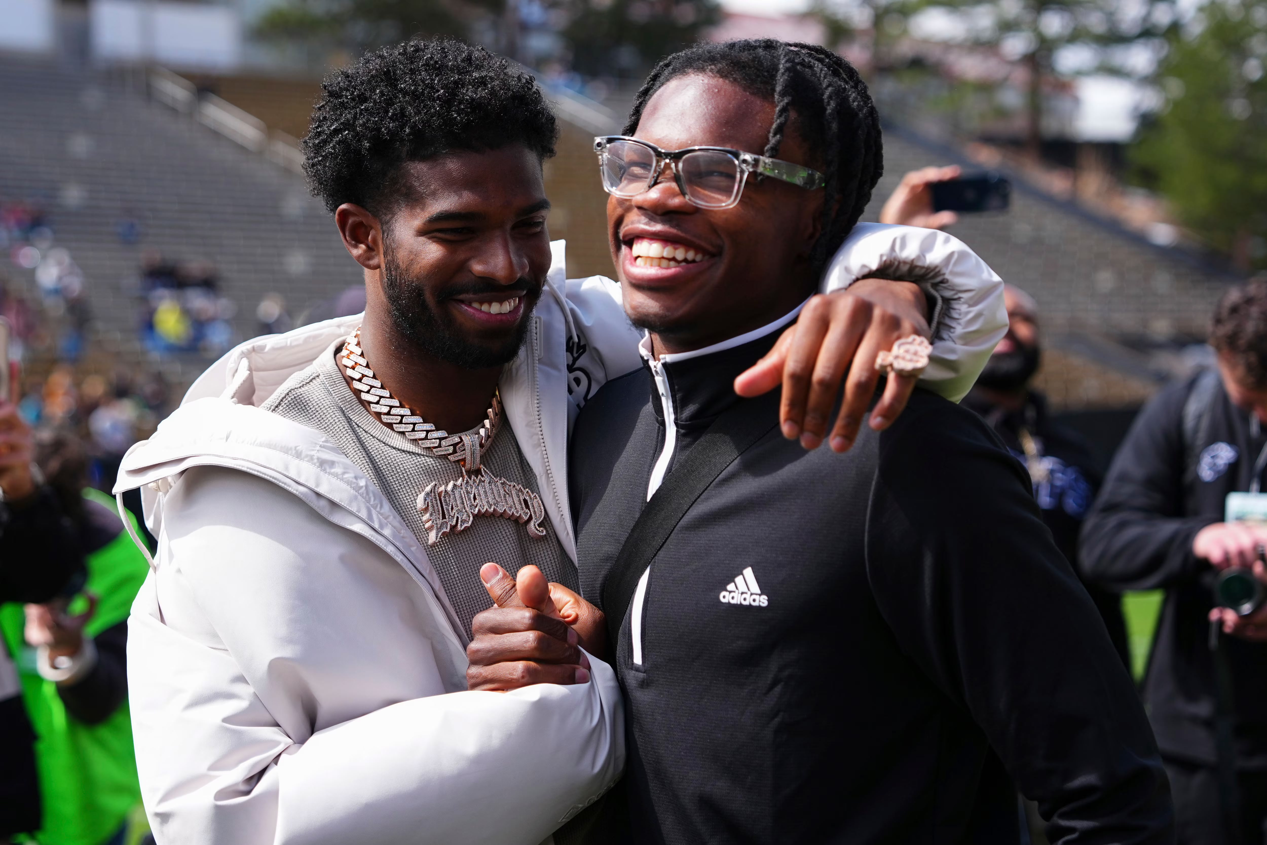 Shedeur Sanders and Travis Hunter at Colorado